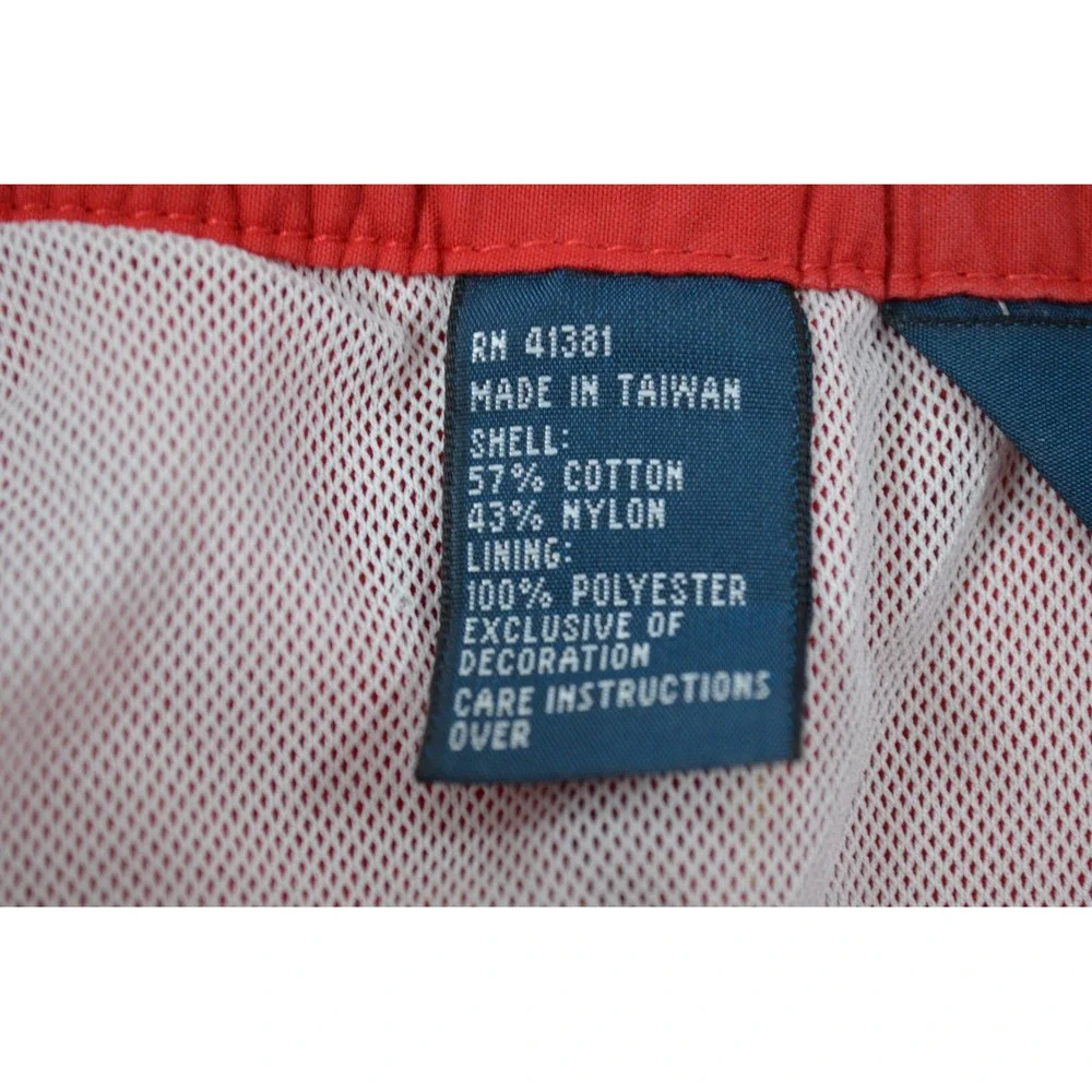 POLO by Ralph Lauren Men's‎ XL Red Swim Trunks  Mesh Lined Embroidered Flags